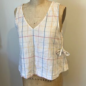 Cotton top with side ties